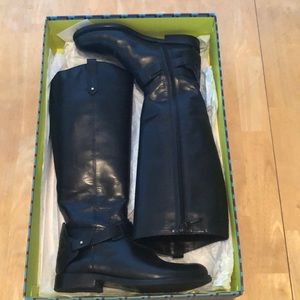 Tory Burch Derby Riding Boot Black Size 8